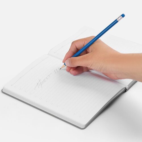 Карандаш простой Hand Friend с ластиком, синий 2