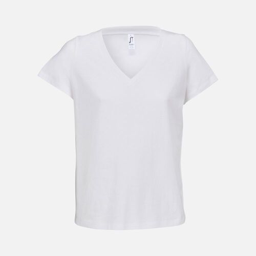 Футболка женская Regent Women с V-образным вырезом, белая, размер XS