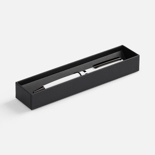 Ручка шариковая Inkish Gunmetal в футляре, белая 5