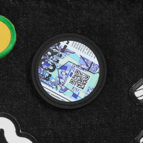 Лейбл из ПВХ с липучкой Menteqo Round, черный 4