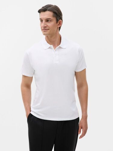 Рубашка поло мужская Prescott men 170 белая, размер M 5