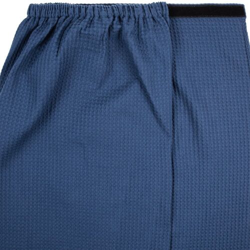 Килт вафельный мужской Onsen, темно-синий, единый размер 3