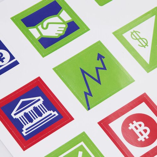 Стикерпак бумажный Industry, финансы 2