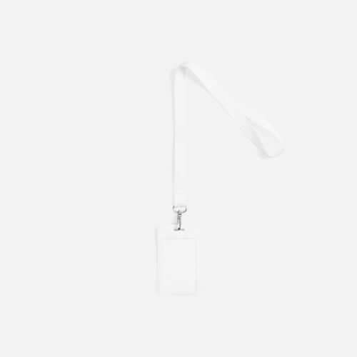 Лента для бейджа Pin, белая 2 Лента для бейджа Pin, белая 2