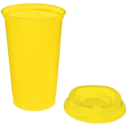 Стакан с крышкой Color Cap, желтый 2