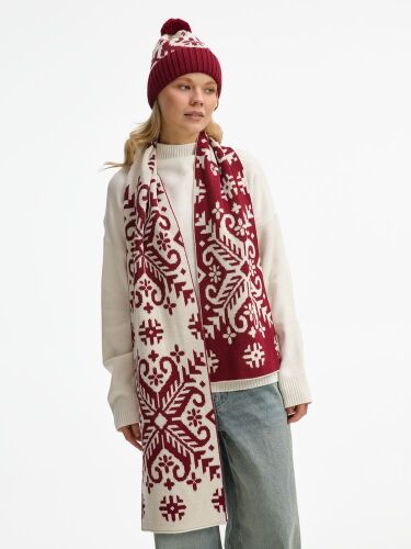 Шапка Wintertude, красная с белым 6