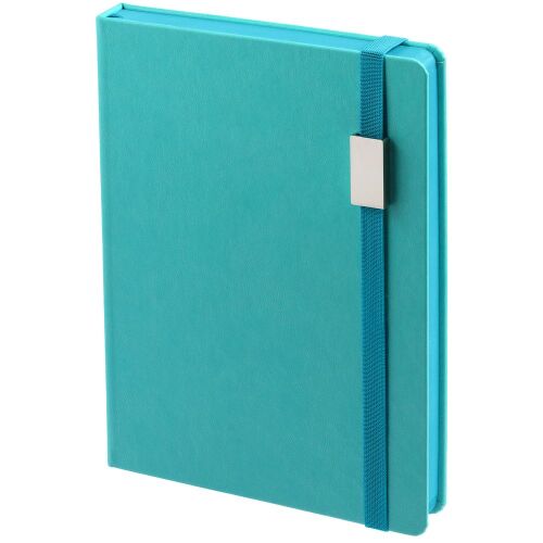 Ежедневник New Factor Metal, бирюзовый 2 Ежедневник New Factor Metal, бирюзовый 2