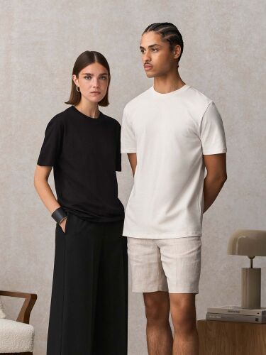 Футболка унисекс Lyam, темно-синяя, размер S 6