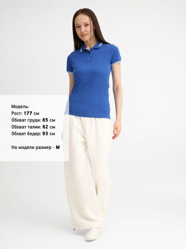 Рубашка поло женская Pasadena Women 200 с контрастной отделкой я 5