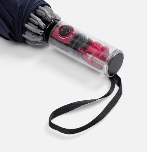 Зонт наоборот складной Futurum со светоотражающим кантом, темно- 4