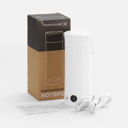 Смарт-бутылка с подогревом жидкости Hotspot, белая 7