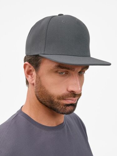 Бейсболка Epicore с прямым козырьком, серая 2