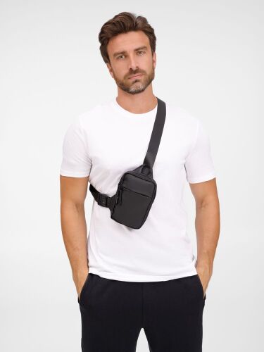 Спортивная кросс-боди сумка UrbanHike, черная 3