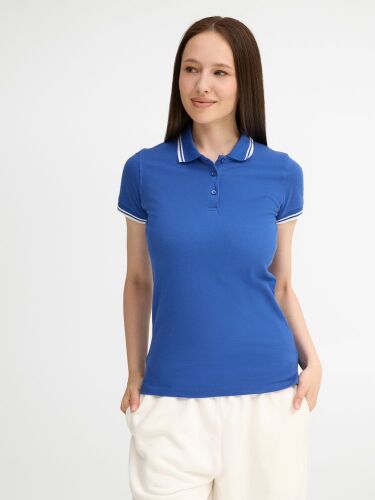 Рубашка поло женская Pasadena Women 200 с контрастной отделкой я 2