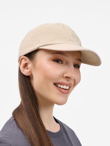 Бейсболка Berwi, бежевая 5