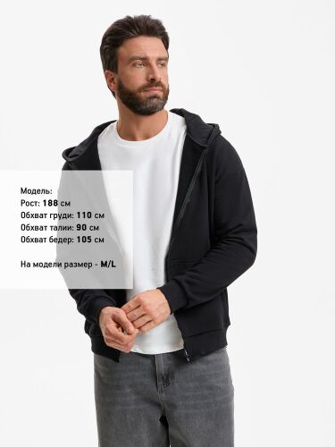 Толстовка унисекс оверсайз Sartoro, черная, размер XL/XXL 3