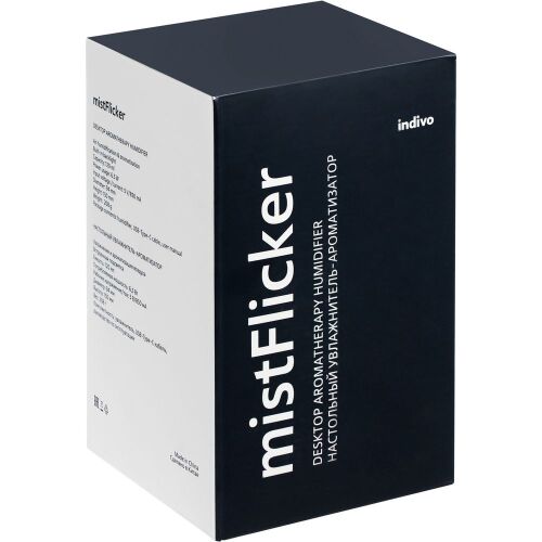 Увлажнитель-ароматизатор с подсветкой mistFlicker, черный 7