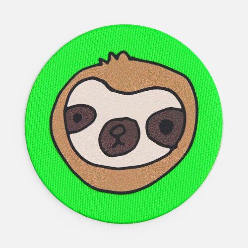 Наклейка тканевая Lunga Round, M, зеленый неон 4