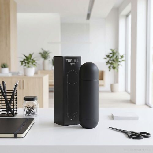 Термос Tubula Soft Touch, черный 6