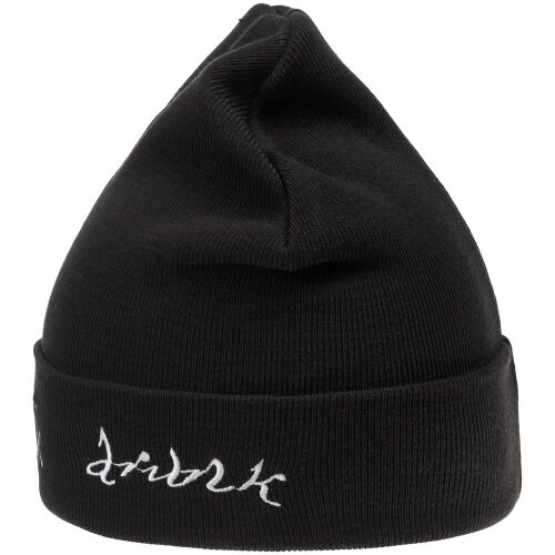Шапка с вышивкой Drunk, черная 6