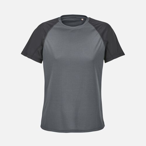 Футболка спортивная женская Vortex Women, черная с темно-серым, размер XS