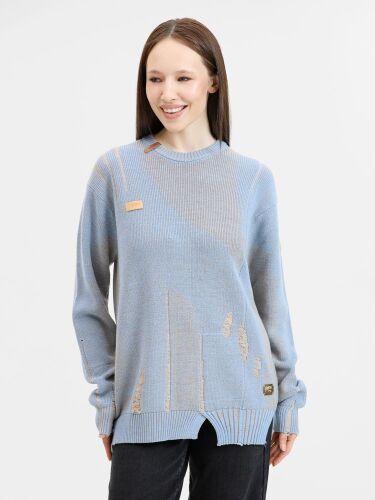 Джемпер Denim свободного силуэта на заказ, полушерсть, размер L 2