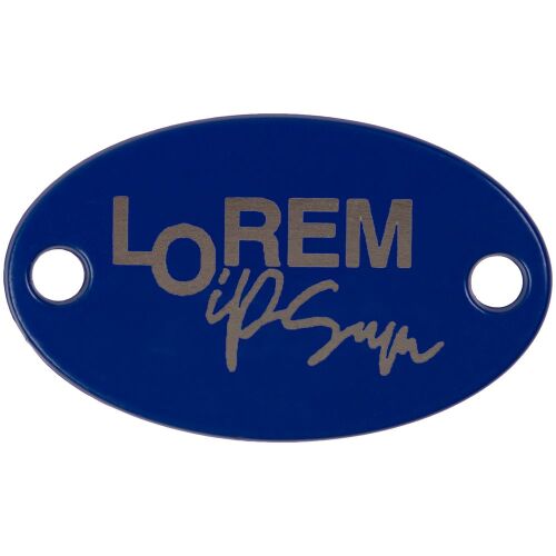 Шильдик металлический Alfa Oval, синий 2
