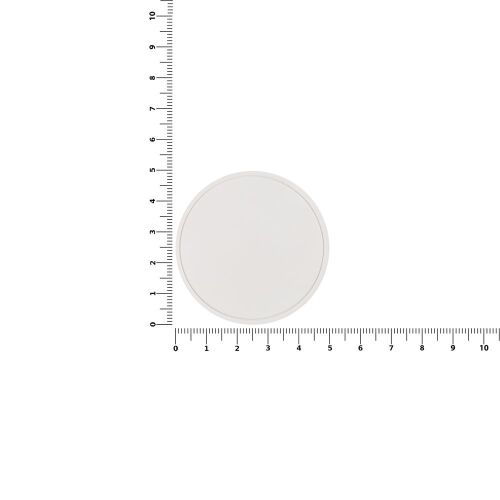 Лейбл из ПВХ Dzeta Round, L, белый 2