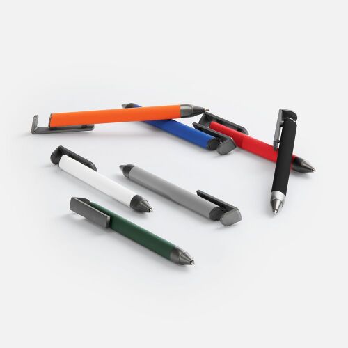 Ручка шариковая Standic с подставкой для телефона, красная 6