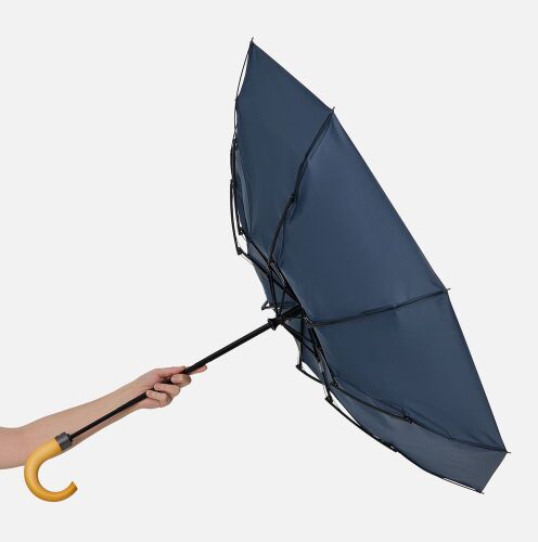 Зонт складной Classic, темно-синий 6