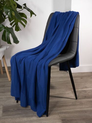 Плед Rombus, синий (василек) 6