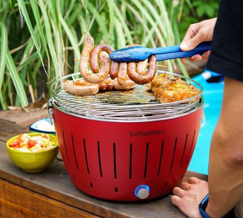 Угольный гриль Lotus Grill Classic, красный 5