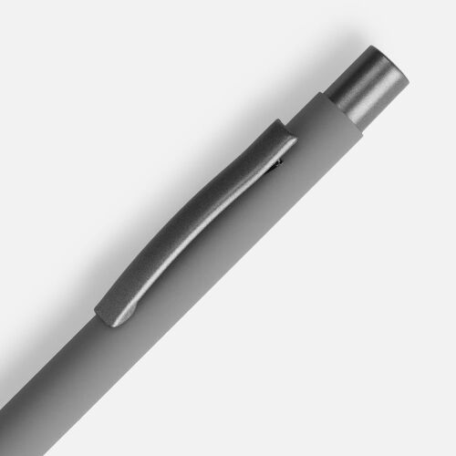 Ручка шариковая Atento Soft Touch, серая 3