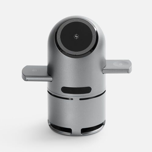 Bluetooth-колонка с беспроводной зарядкой Droid, серая 1