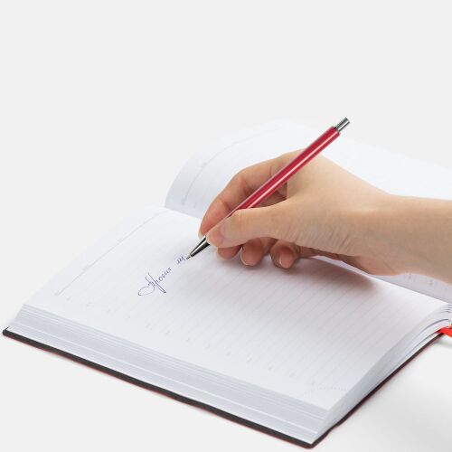 Ручка шариковая Slim Beam, красная 3 Ручка шариковая Slim Beam, красная 3