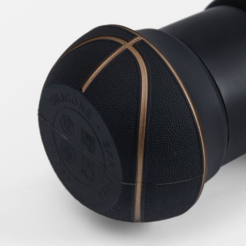 Складная бутылка для воды Basketball Flex, черная 4 Складная бутылка для воды Basketball Flex, черная 4