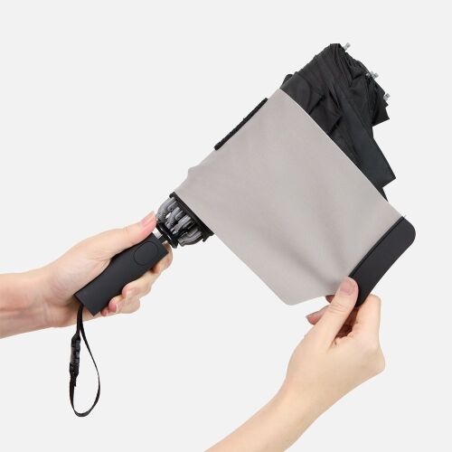 Зонт обратного сложения Easyroll, черный 4