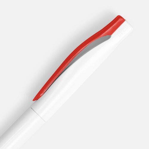 Ручка шариковая Pin, белая с красным 3 Ручка шариковая Pin, белая с красным 3