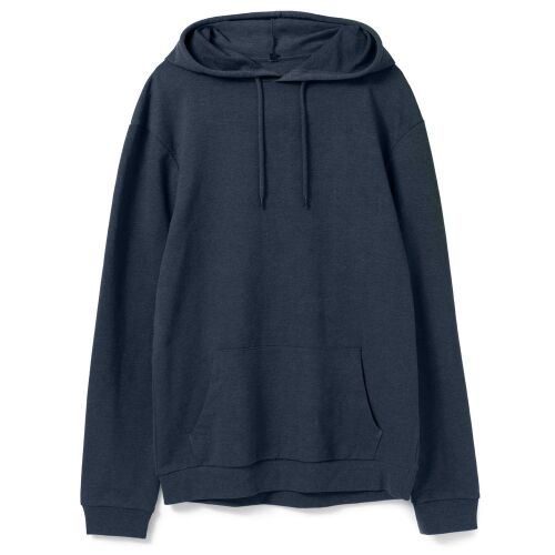 Толстовка с капюшоном унисекс Hoodie, синий меланж, размер XS 15