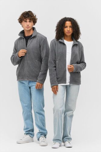 Куртка флисовая унисекс Nitro, серый меланж, размер XXL 6