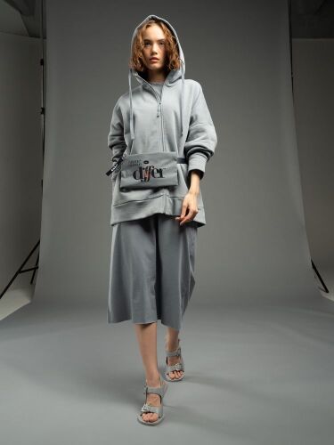 Поясная сумка W2, серая 2