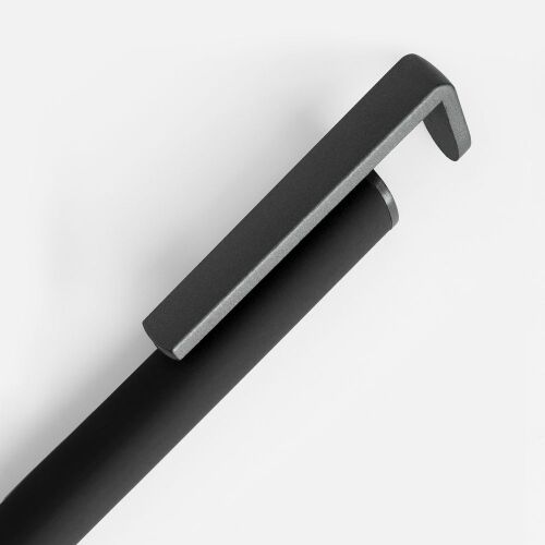 Ручка шариковая Standic с подставкой для телефона, черная 3