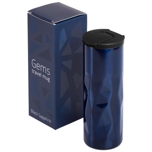 Термостакан Gems Black Sapphire, черный сапфир (синий) 1