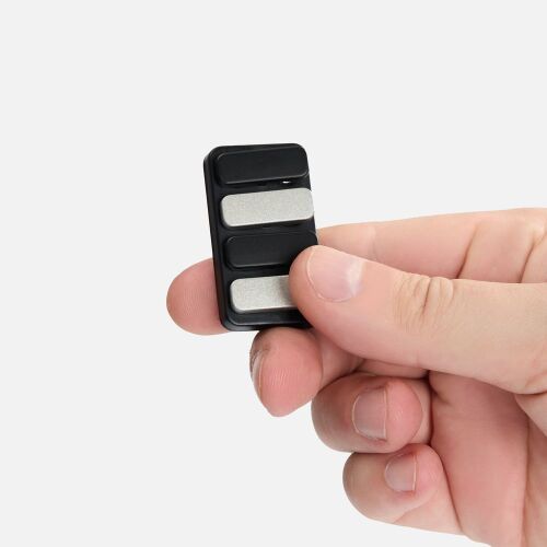 Антистресс-кликер Clacky, черный с серебристым 3