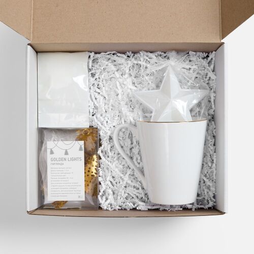 Набор «Планы на счастье», белый с золотистым 1