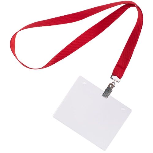 Карман для бейджа Lucid, горизонтальный, из фактурного ПВХ 5