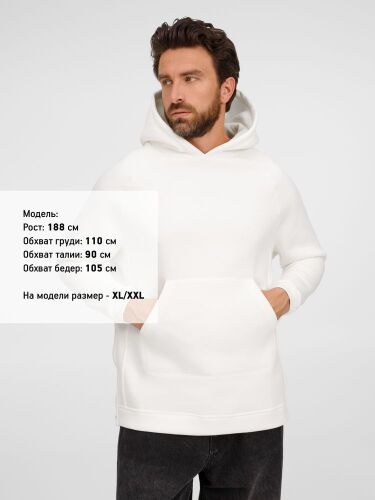 Худи унисекс оверсайз Easy Street, молочно-белое, размер XL/XXL 2