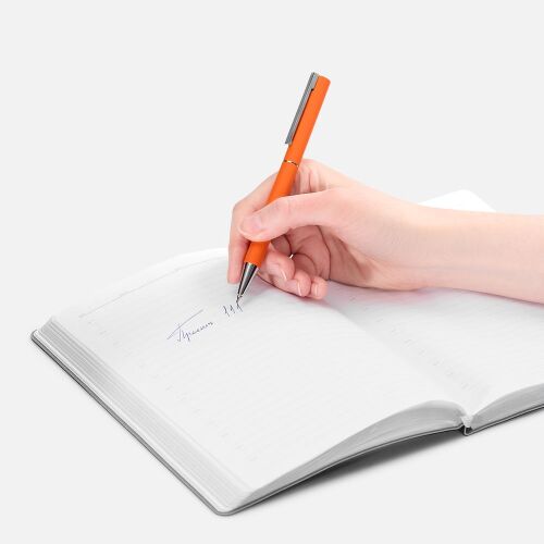 Ручка шариковая Blade Soft Touch, оранжевая 4
