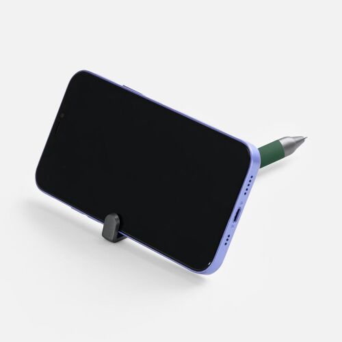 Ручка шариковая Standic с подставкой для телефона, зеленая 5
