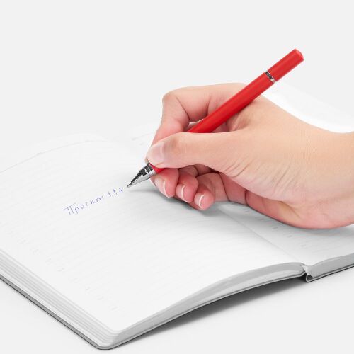 Ручка шариковая и вечный карандаш Diptych, ярко-красная 4